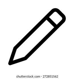 Edit pencil or pencil for writing line art vector icon for apps and websites