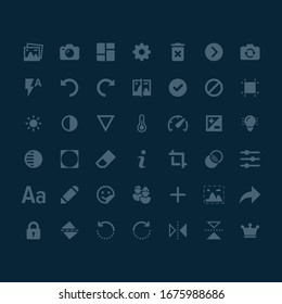 edit photo icons ui design 