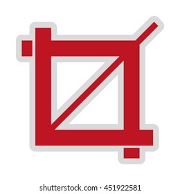 edit photo size isolated icon design, vector illustration  graphic 