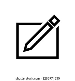 edit screen outline favorites icon vector
