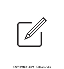 edit, sign up, pencil icon vector
