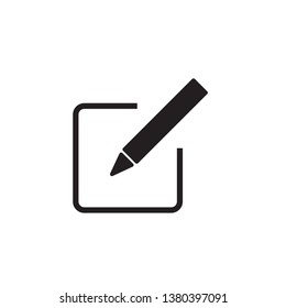 edit, sign up, pencil icon vector