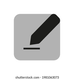 edit symbol flat icon vector