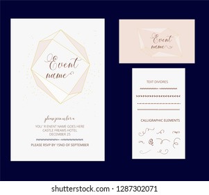 Edit table Modern invitation card