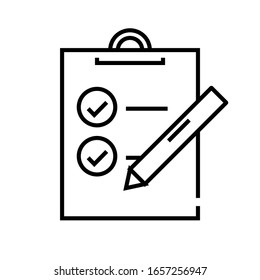 Edit targets line icon, concept sign, outline vector illustration, linear symbol.