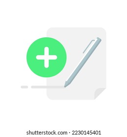 edit text in document concept illustration flat design vector eps10. modern graphic element for landing page, empty state ui, infographic, icon