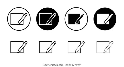 Editar ícone de texto logotipo definir vetor