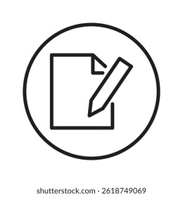 Icono de texto de Editar sobre fondo blanco