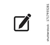 Edit text icon, pencil icon for app and web design, vector illustration,