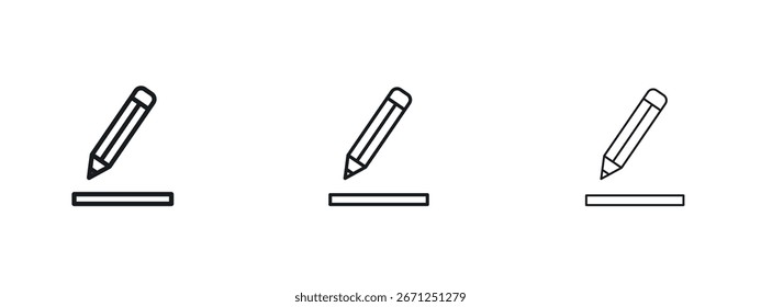 Edit text icon vector illustration eps. Vector outline illustrations