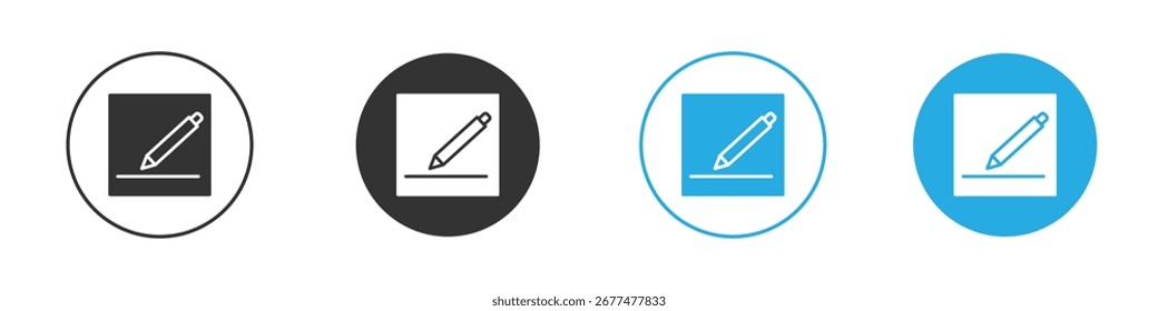 Edit text icon vector style flat trendy collection.