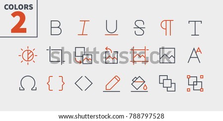 Edit text Pixel Perfect Well-crafted Vector Thin Line Icons 48x48 Ready for 24x24 Grid for Web Graphics and Apps with Editable Stroke. Simple Minimal Pictogram Part 3-4