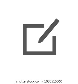 Edit tool icon. line icons pen write on pad vector illustration