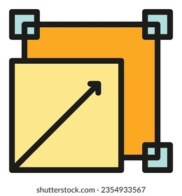 Edit tool icon outline vector. Stroke data. Editor pictogram color flat