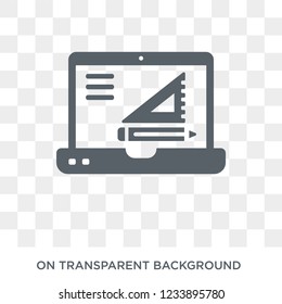Edit tool icon. Trendy flat vector Edit tool icon on transparent background from web hosting collection. 