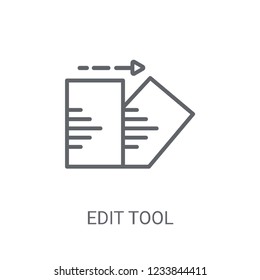 Edit tool icon. Trendy Edit tool logo concept on white background from web hosting collection. Suitable for use on web apps, mobile apps and print media.