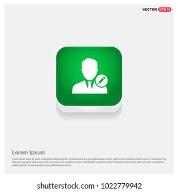 Edit user IconGreen Web Button