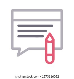 edit vector color line icon 