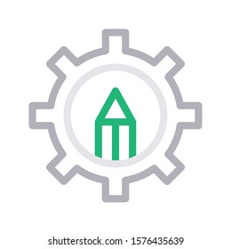 edit vector color line  icon 