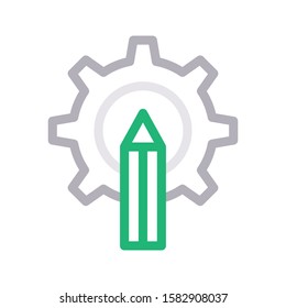 edit vector color line icon 