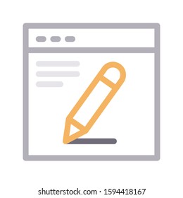 edit vector color line icon 