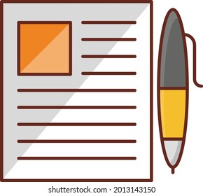 edit vector flat color icon