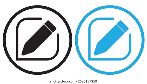 edit vector flat icon set