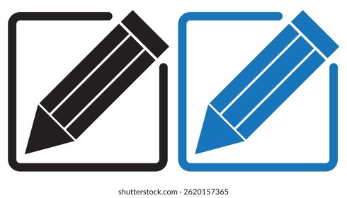 edit vector flat icon set