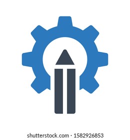edit vector glyph color icon 