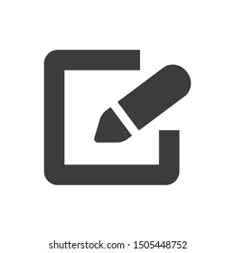 Edit Vector Graphics Glyph Icon