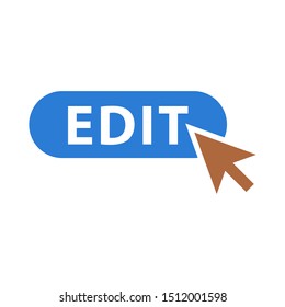 Edit vector icon. Edit concept symbol design. Icon for your web site design, App, logo, UI. EPS 10.