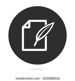 Edit vector icon. Illustration isolated for graphic and web design.