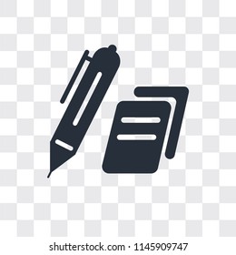 Edit vector icon isolated on transparent background, Edit logo concept