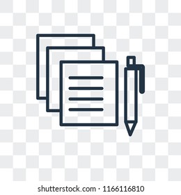 Edit vector icon isolated on transparent background, Edit logo concept