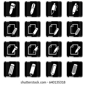 edit web icons for user interface design