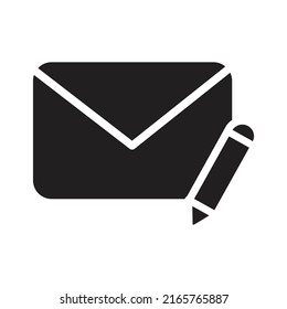 edit and write letter icon illustration. vector designs that are suitable for use in websites, apps.