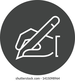 Edit Write Publish Outline Icon
