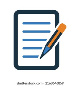 Edit, writing, pencil icon. Simple editable vector design isolated on a white background.