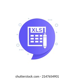 edit xls document icon for web