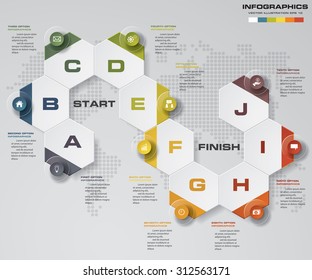 editable 10 steps Infographic design on the background. Eps 10 vector file. 