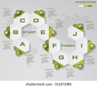 editable 10 steps Infographic design on the background. Eps 10 vector file. 