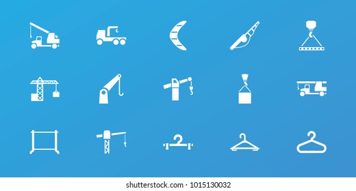 Editable 15 Hook Icons Hanger Construction Stock Vector (Royalty Free ...