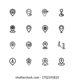 Editable 16 placeholder icons for web and mobile. Set of placeholder included icons line Placeholder on white background