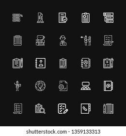 Editable 25 Task Icons Web Mobile Stock Vector (Royalty Free