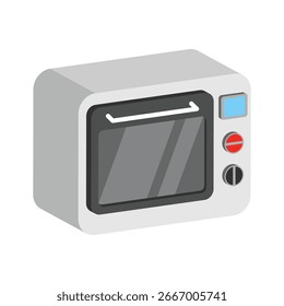 An editable 2d icon of hotel microwave oven