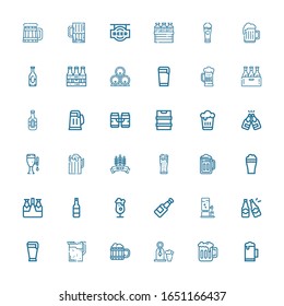 Editable 36 bitter icons for web and mobile. Set of bitter included icons line Beer, Beers on white background