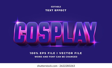 editable 3d cosplay bold text effect.typhography logo - Powered by Shutterstock - Get 15% off with code: PIKWIZARD15