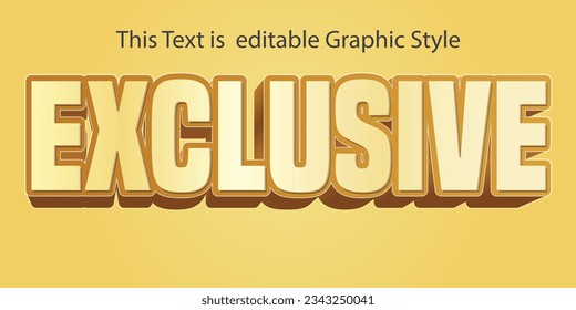 Efecto de texto de palabra exclusivo 3D editable