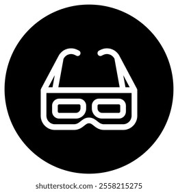 Editable 3d glasses, 3d film, film technology vector icon. Movie, cinema, entertainment. Part of a big icon set family. Perfect for web and app interfaces, presentations, infographics, etc