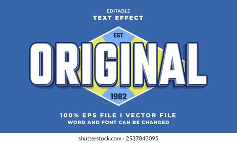 editable 3d original bold text effect.typhography logo